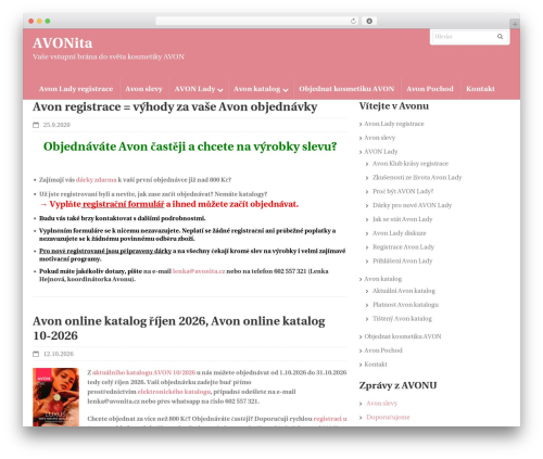 DynamiX theme WordPress - avonita.cz