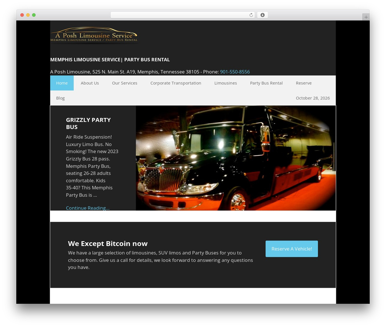 Executive Pro Theme WordPress theme - aposhlimousine.com