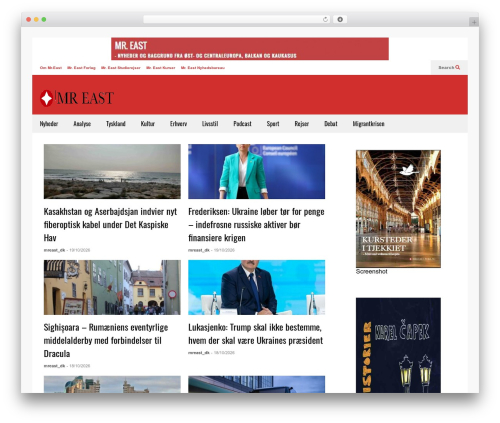 FlatNews best WordPress theme - mreast.dk