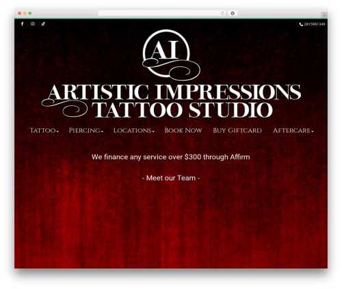 Nimva theme WordPress - artisticimpressionstattoo.com