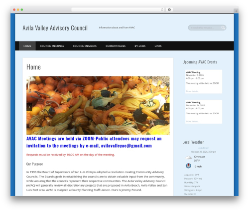 Alfie wp weather WordPress plugin - avac-avila.org