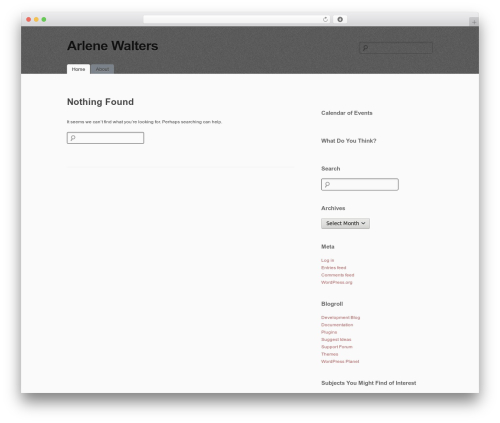 simpleX WP theme - arlenewalters.com