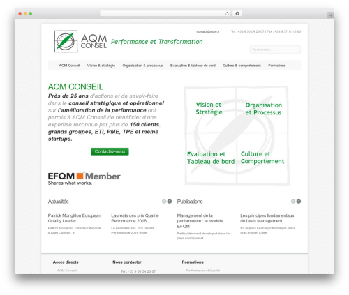 Theme WordPress Aqua - aqm.fr