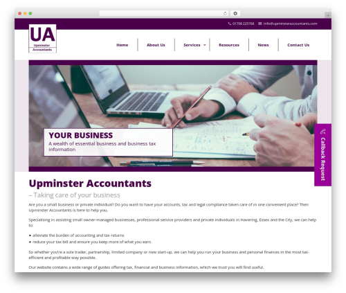 Theme WordPress Divi - upminsteraccountants.co.uk