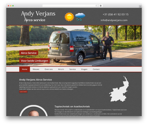WordPress theme Cliff Demandt chlld theme - andyverjans.com