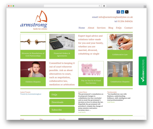 WordPress theme Armstrong - armstrongfamilylaw.co.uk