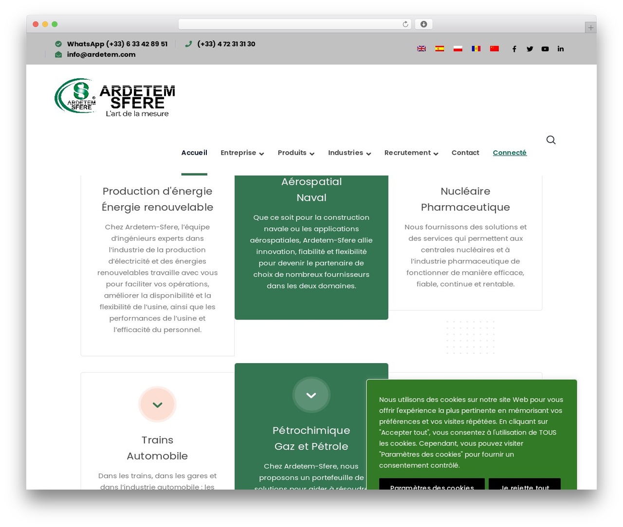 WordPress theme Bauer - ardetem-sfere.com