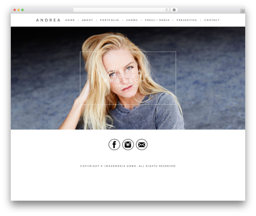 WordPress theme Charm - andreabrotschi.com