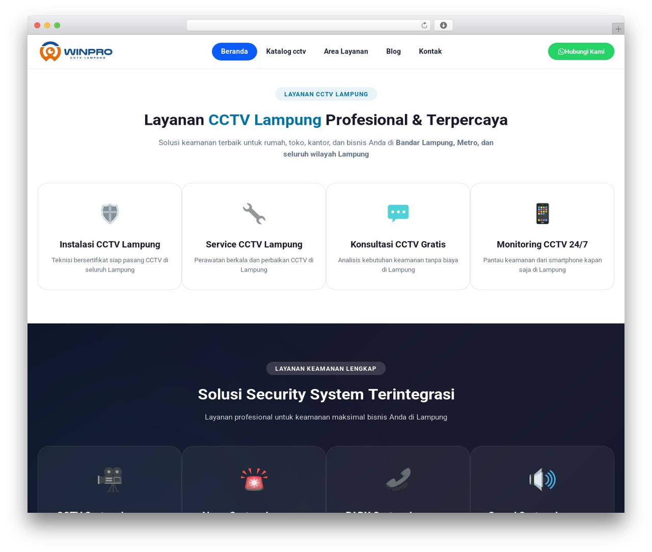 WordPress theme Compro - tokocctvlampung.com