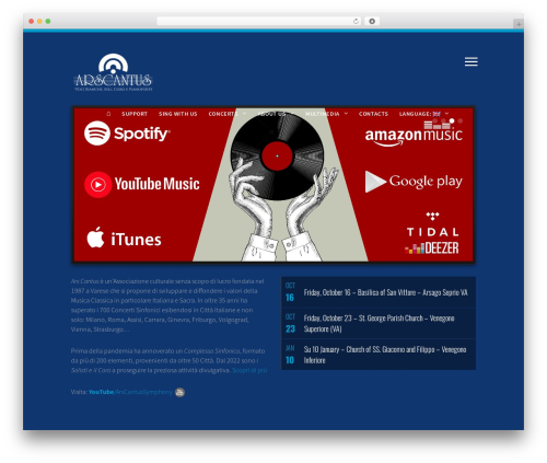 WP theme Pendulum (shared on themelock.com) - arscantus.org