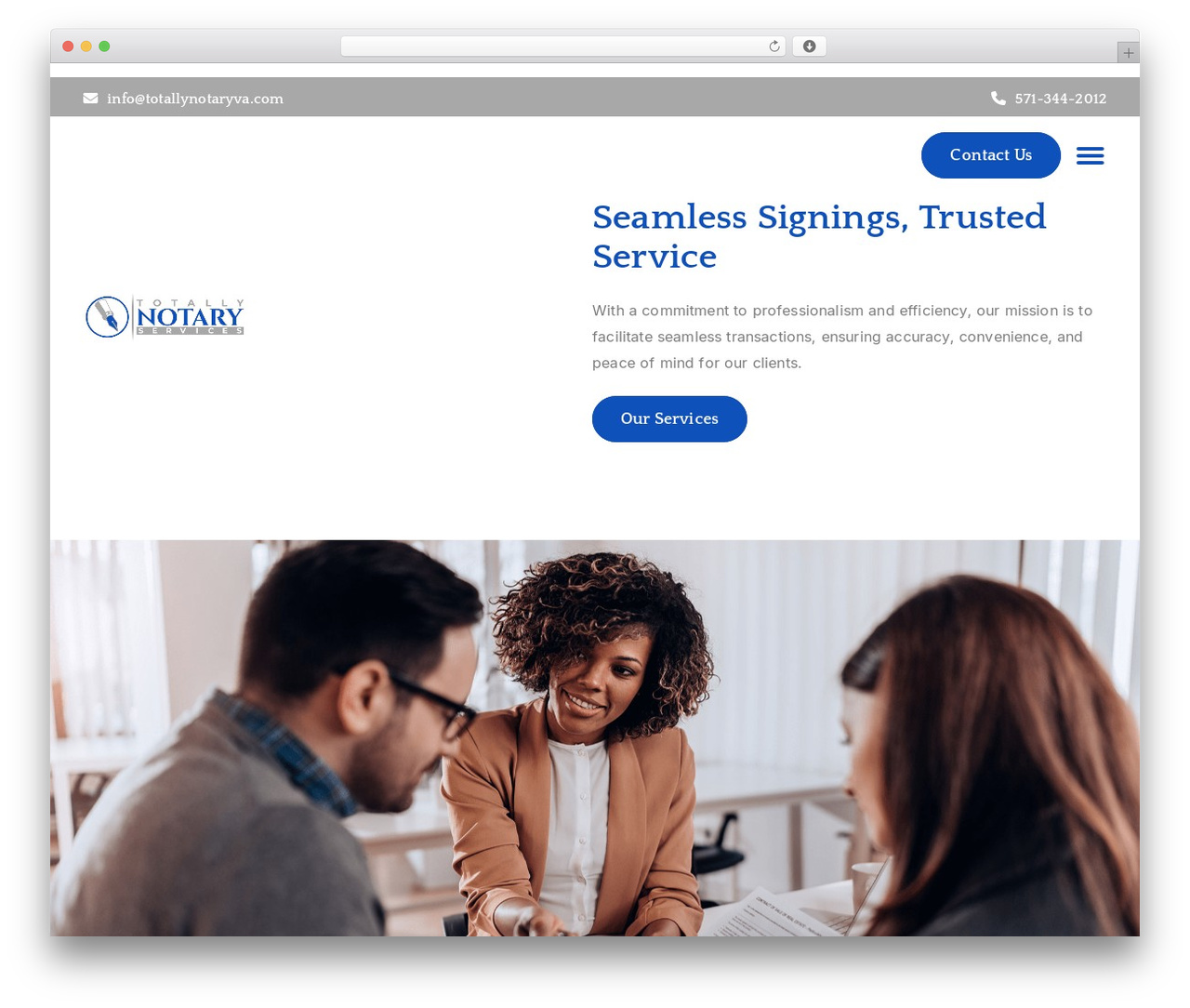Custom Theme theme WordPress - totallynotaryva.com