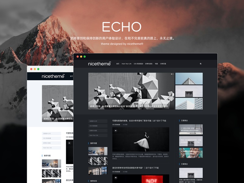Echo WordPress theme by nicetheme