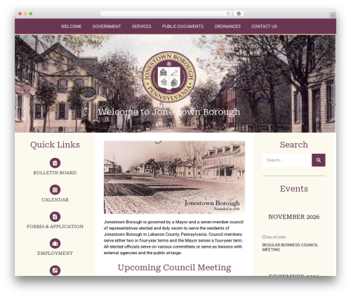 Functional gov wp WordPress plugin - jonestownpa.org