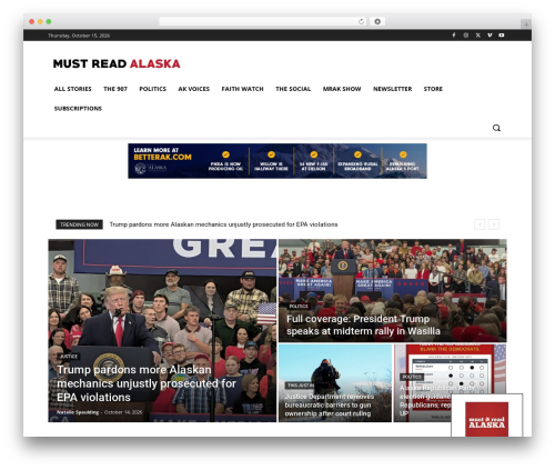 Newspaper WordPress magazine theme - mustreadalaska.com