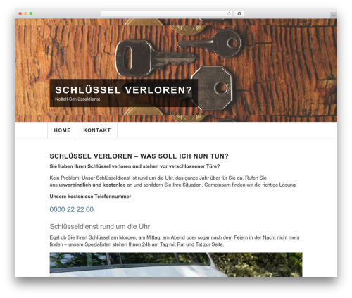 Theme WordPress Locksmith Theme - schluessel-verloren.ch