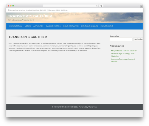 Transit Lite WordPress theme - transports-gauthier.net Transit Lite WordPress theme - transports-gauthier.net