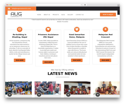WordPress theme Umeed Wordpress Theme - augcommunity.com