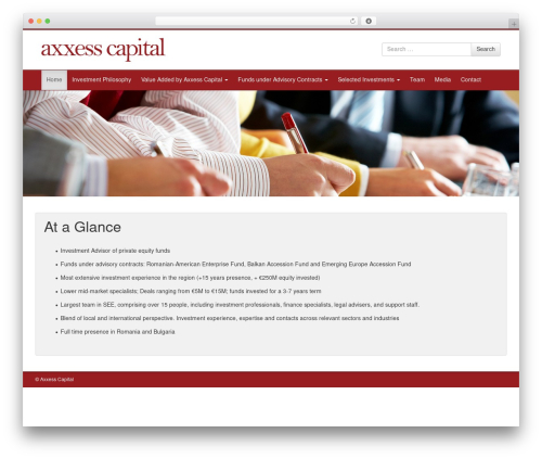 WordPress theme Bootstrap Basic - axxesscapital.net