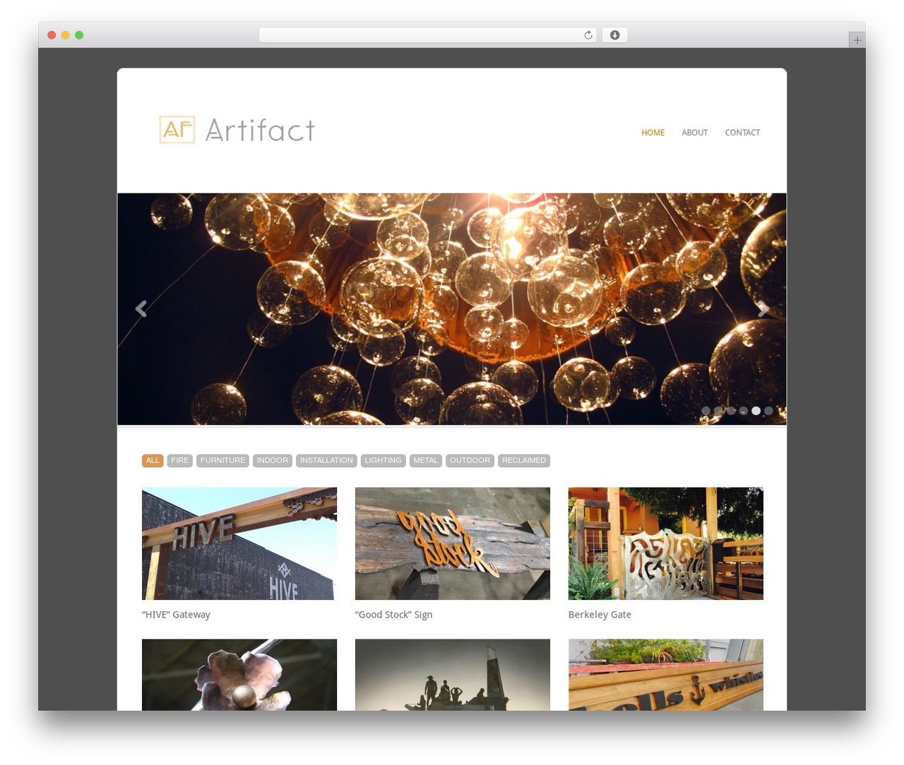 WordPress theme Filtered - artifactfarm.com
