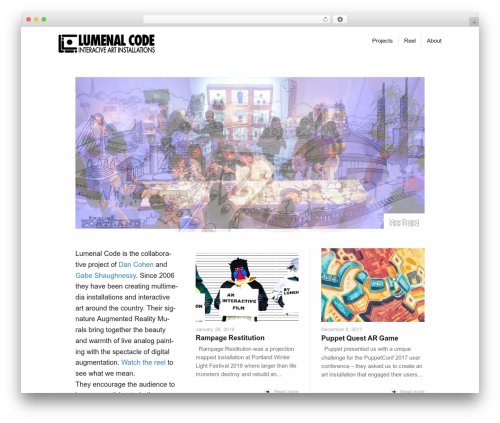 WordPress theme Snap - augmentedart.com