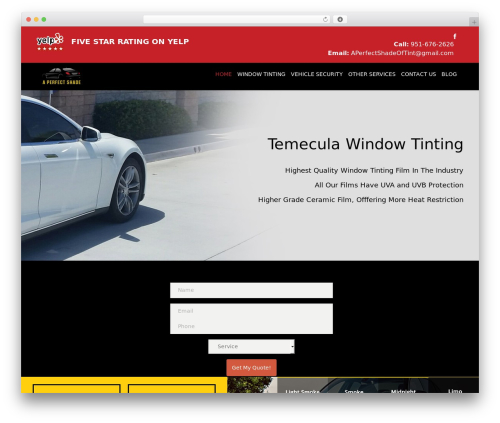 WordPress website theme AutoImage - aperfectshadeoftint.com