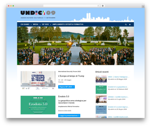 WordPress website theme Supreme - associazione11settembre.it