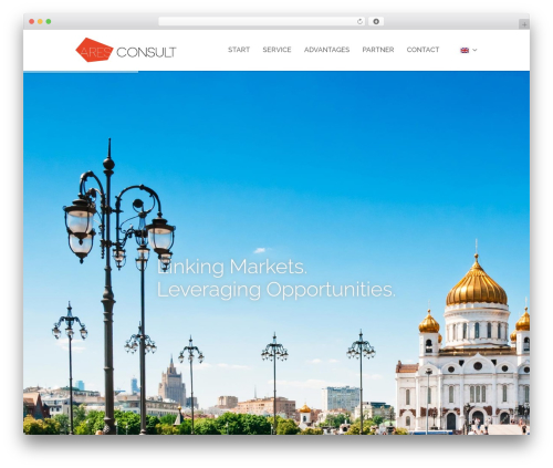 Xone company WordPress theme - aresconsult.com