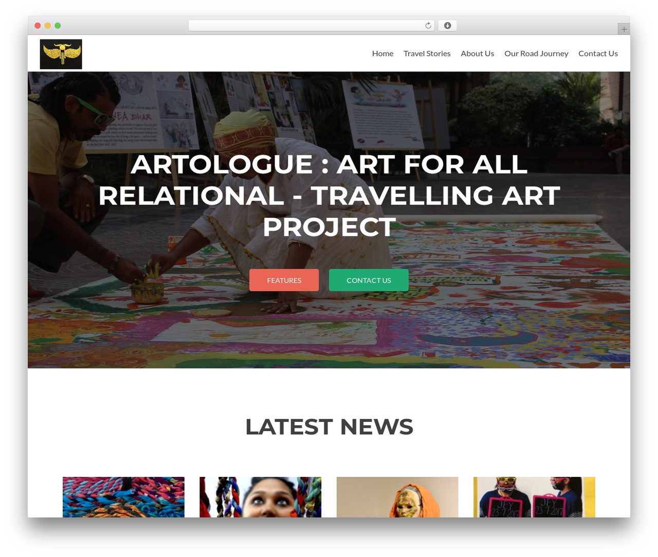 Zerif PRO theme WordPress - artologue.in