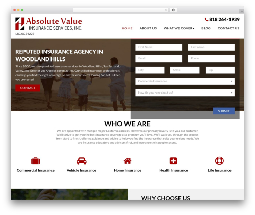 Absolute Theme WordPress theme - absolutevalueinsurance.com