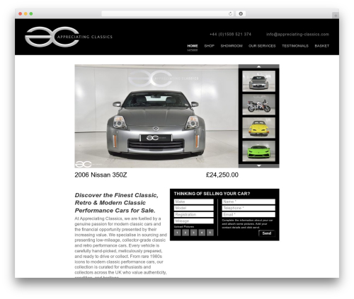AC WordPress theme - appreciating-classics.com