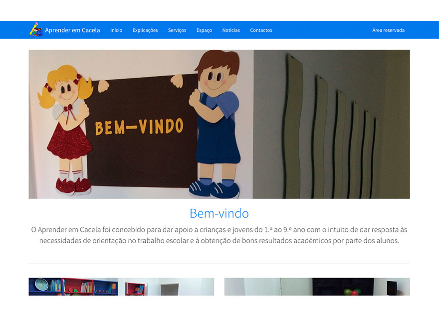 Aprender em Cacela WordPress theme by David Silva