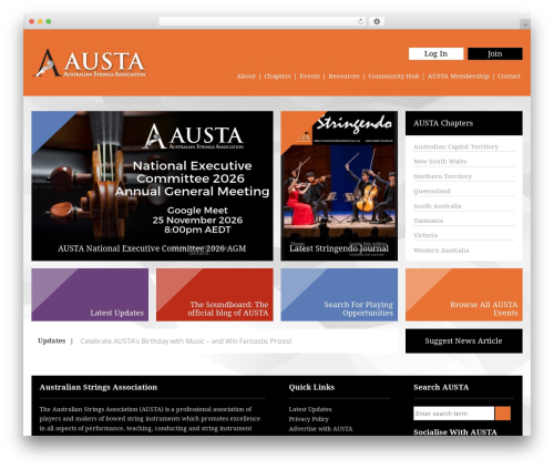 AUSTA Theme best WordPress theme - austa.asn.au