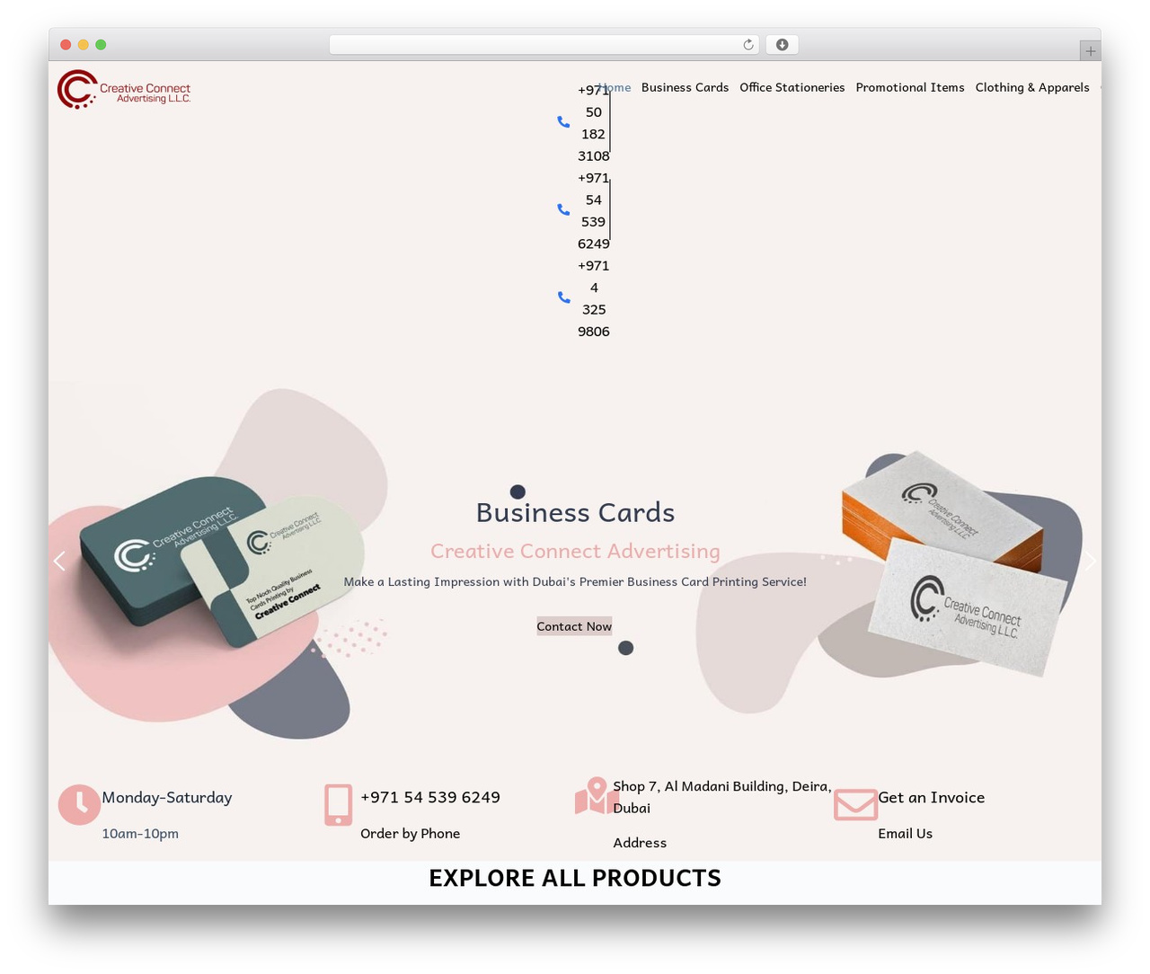 Blocksy free WordPress theme - creativeprints.ae