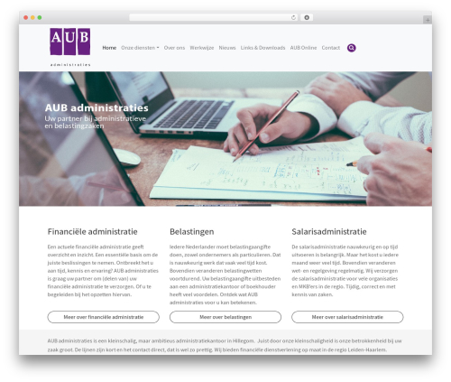 Boilerstrap WordPress theme - aubadministraties.nl