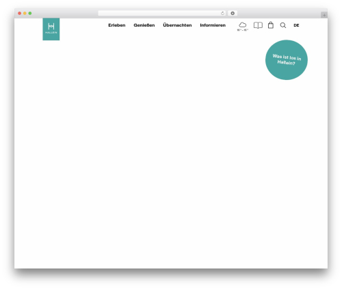 Canvas Child best WordPress theme - hallein.com