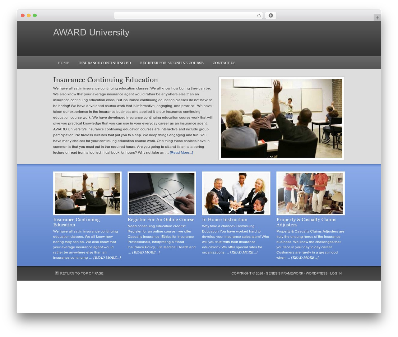 Executive Child Theme WordPress theme - awarduniversity.net Executive Child Theme WordPress theme - awarduniversity.net