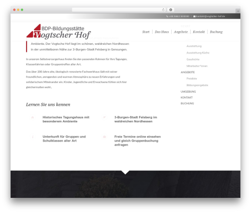 kendesign WordPress theme - vogtscher-hof.de