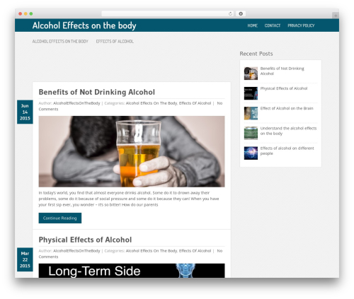 Nominal WordPress theme - alcoholeffectsonthebody.com
