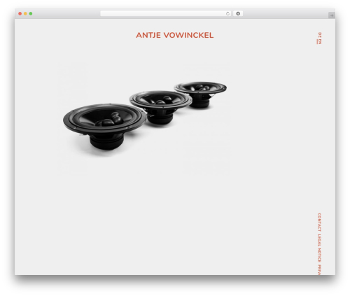 Theme WordPress AV - antjevowinckel.de