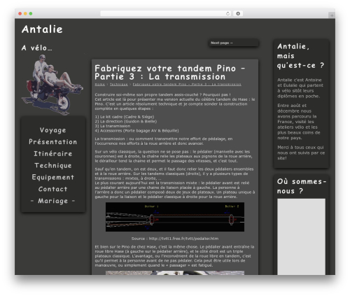Theme WordPress Wolf - antalie.fr