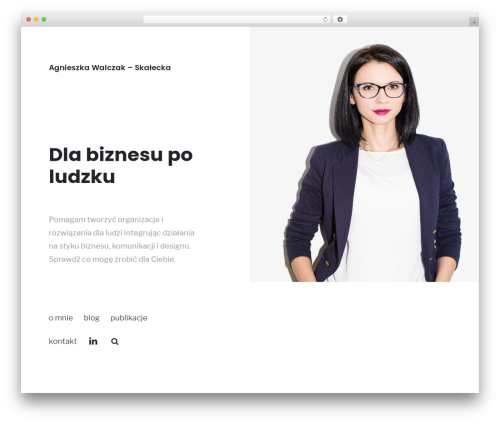 Theme WordPress AWS - agnieszkaskalecka.com
