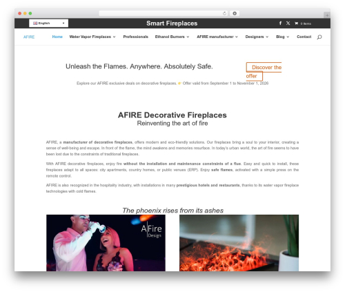 Theme WordPress Divi - a-fireplace.com