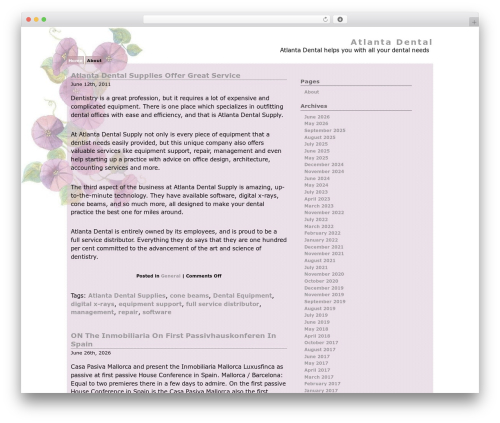 Translucent Fluidity 2 WordPress page theme - atlantadental.org
