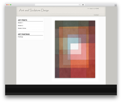TypeFace WordPress theme - artandsculpturedesign.com