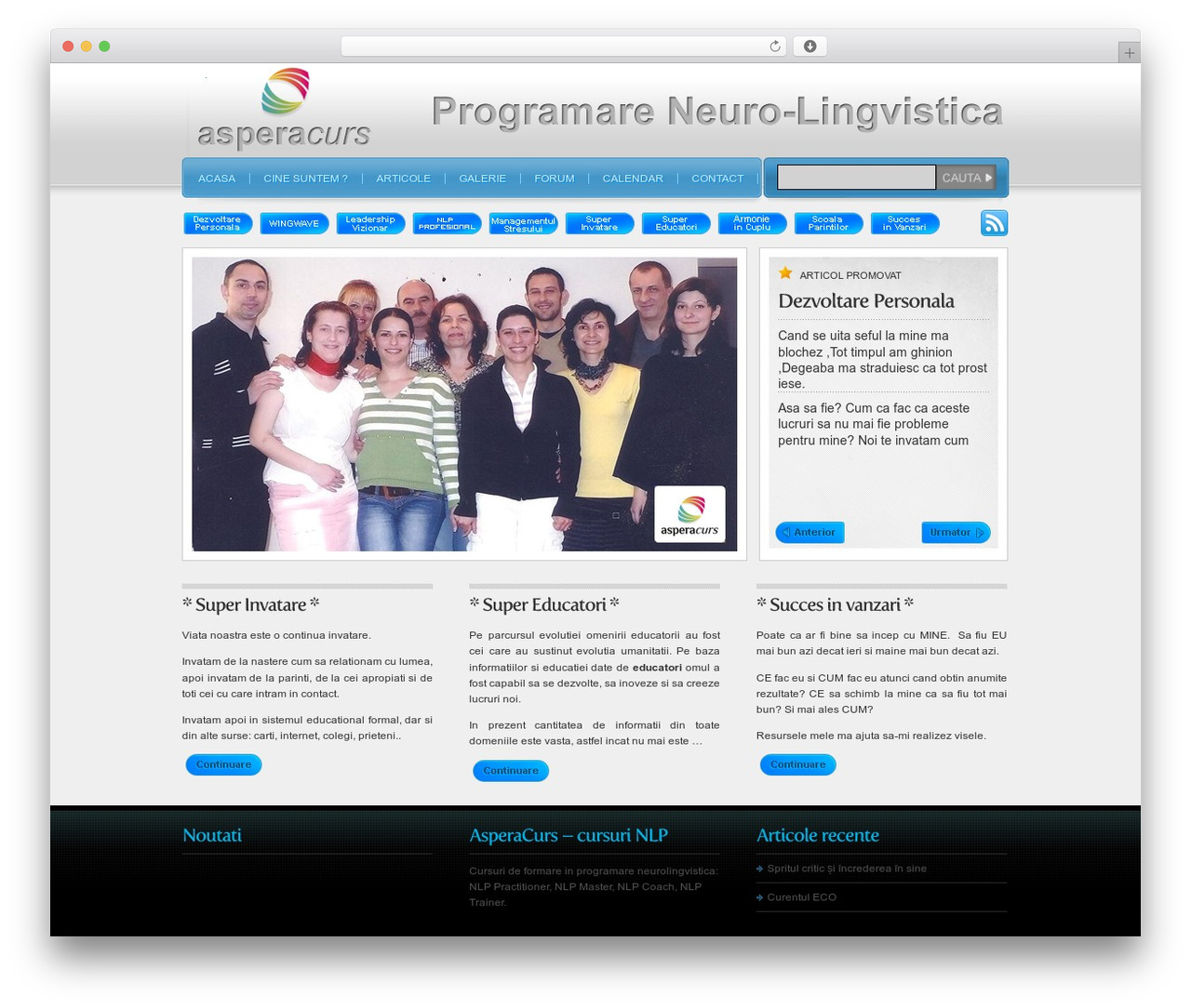 Webfolio premium WordPress theme - asperacurs.ro