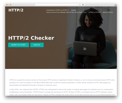 Webhost WordPress page theme - h2check.org