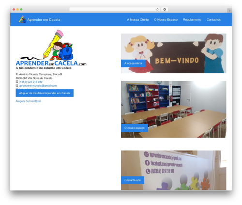 WordPress theme Aprender em Cacela - aprenderemcacela.com