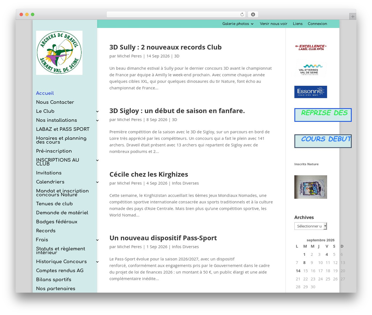 WordPress theme Divi - archersdedraveil.com WordPress theme Divi - archersdedraveil.com