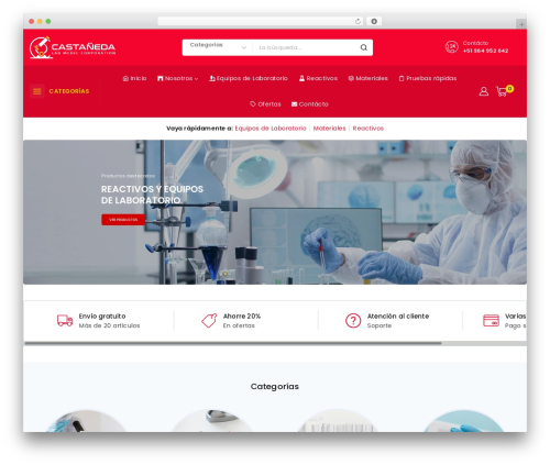 WordPress theme Avanam - castanedalabmedic.com