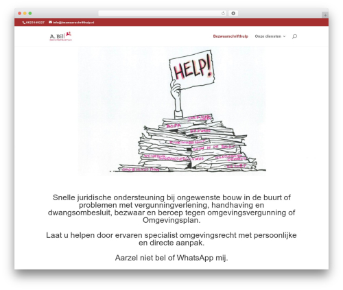 WordPress theme Divi - bezwaarschrifthulp.nl